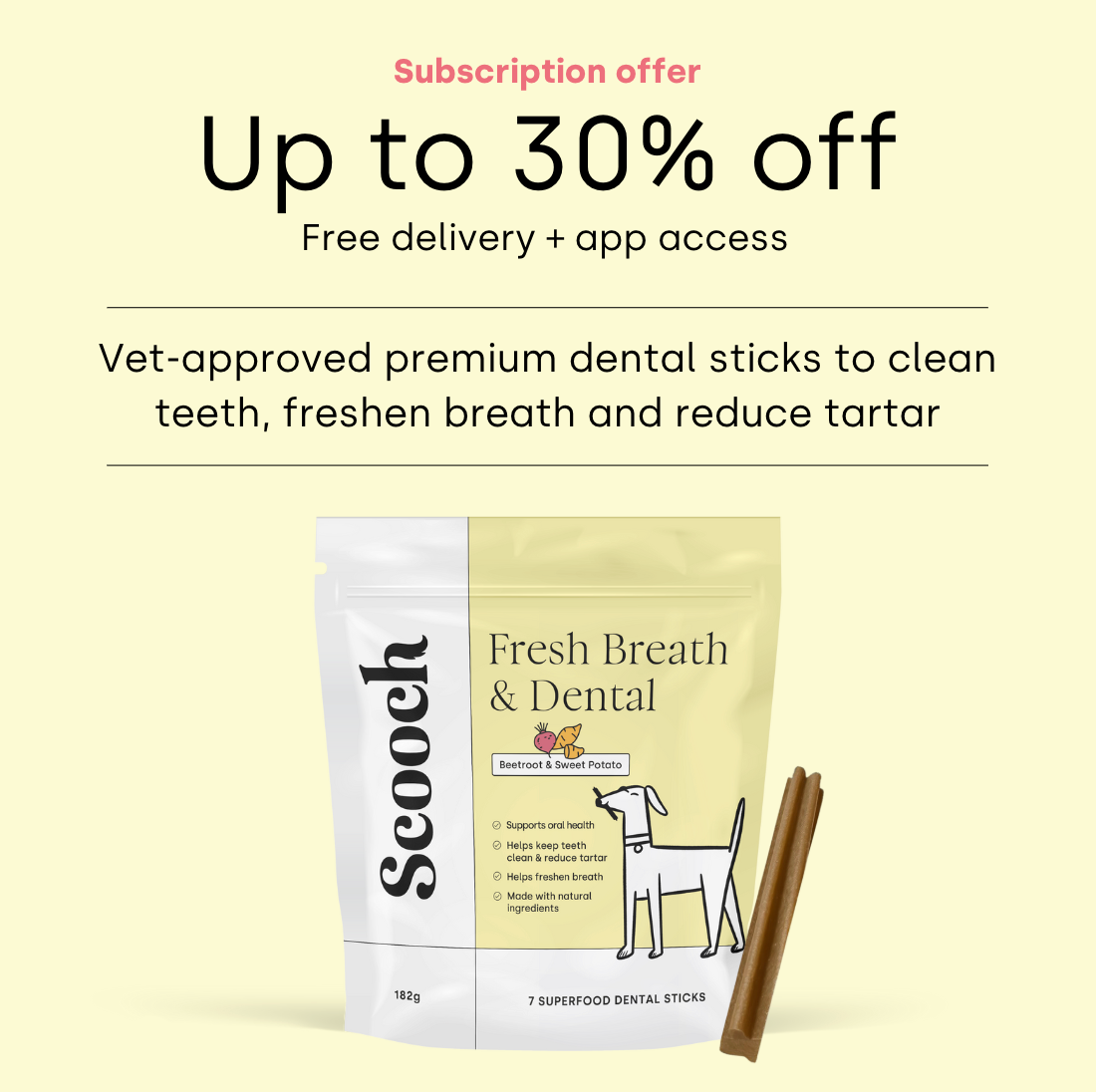Dental Sticks Beetroot (Gift)
